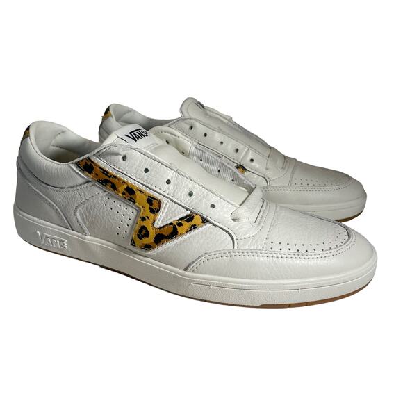 NWT Vans Lowland Cc Sneaker Big Cat Marshmallow Leopard New VN0A4TZY1VQ - Picture 2 of 7
